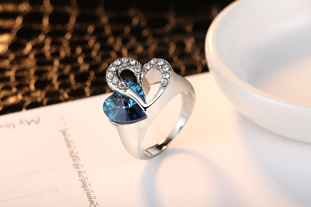 Bague En Cristal Ocean Heart display picture 2