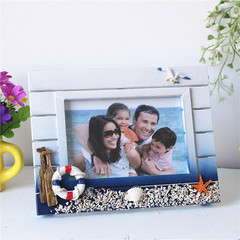 6-inch children's personalized Mediterranean photo frame table creative retro wooden photo frame decorative picture frame photo frame