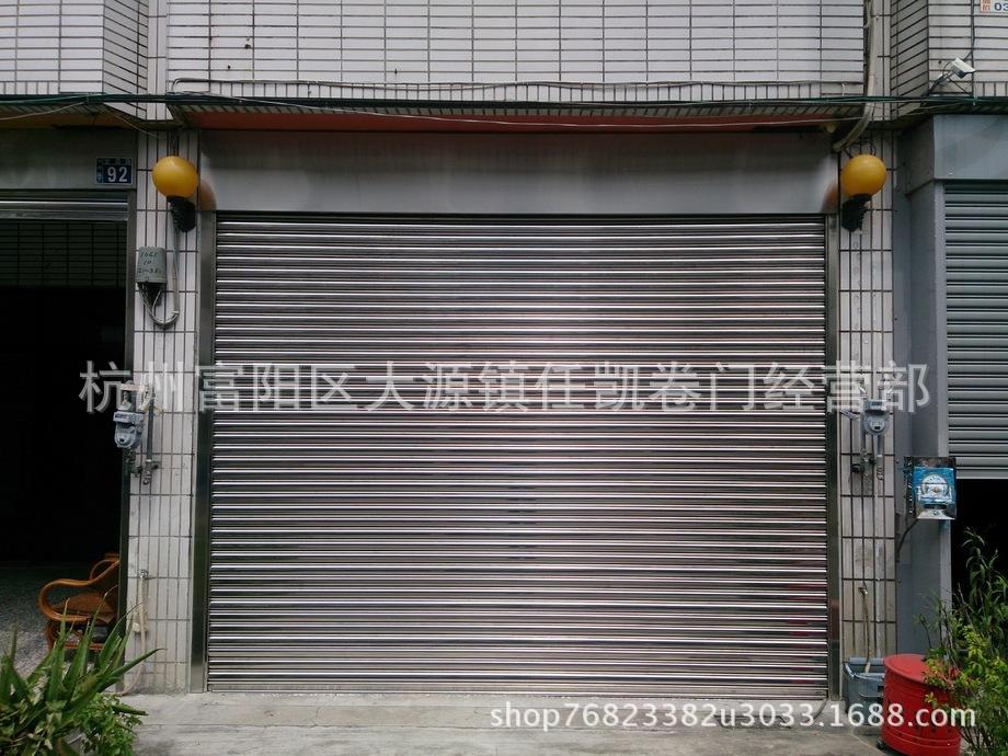 厂家定做防盗门 不锈钢电动卷闸门手动卷帘门车库门 不锈钢卷门|ms