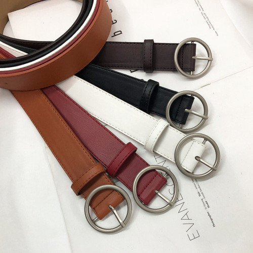 Wholesale belt Japanese buckle ladies fashion simple Korean jeans decorative belt pants bag manufacturer