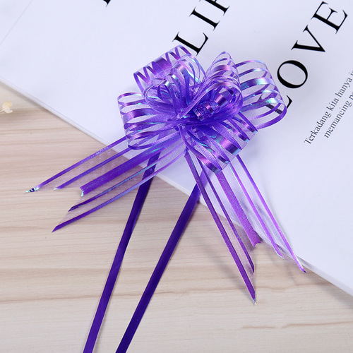 50# gauze bow hand-drawn flowers for wedding and Valentine's Day gift packaging hand-drawn flowers for wedding handles and decorative flowers wholesale