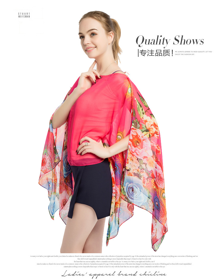 夏季防晒片 女士围巾厂家 泰国旅游披巾