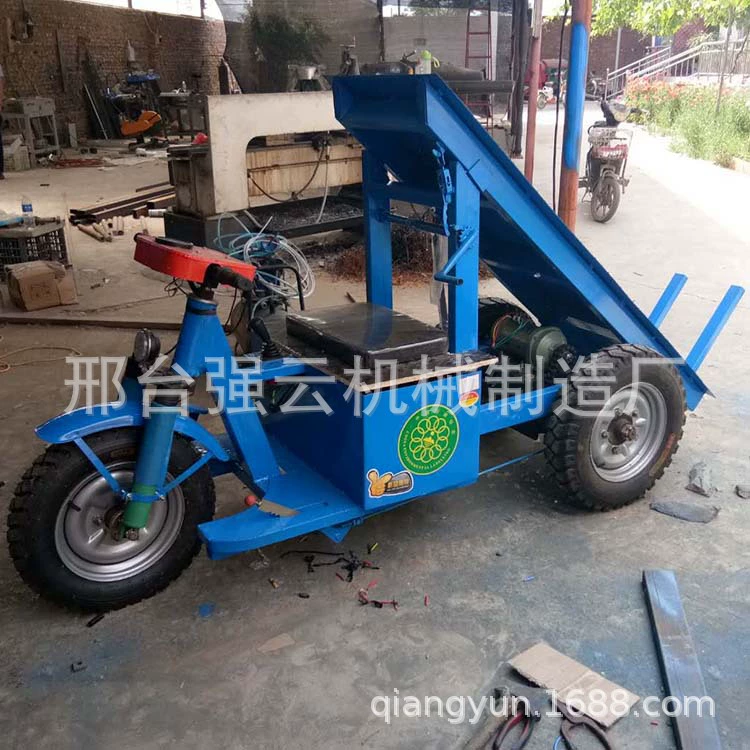 Новая ездовая плоская Транспортная Машина Строительная площадка саморазгрузочная водяная батарея кирпичный транспортный автомобиль электрическая трехколесная Строительная площадка кирпичная Тяговая машина