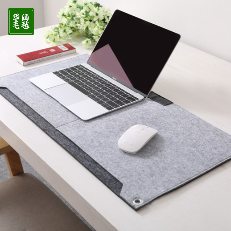 厂家批发鼠标垫时尚简约毛毡电脑桌垫办公桌垫定制游戏毛毡鼠标垫