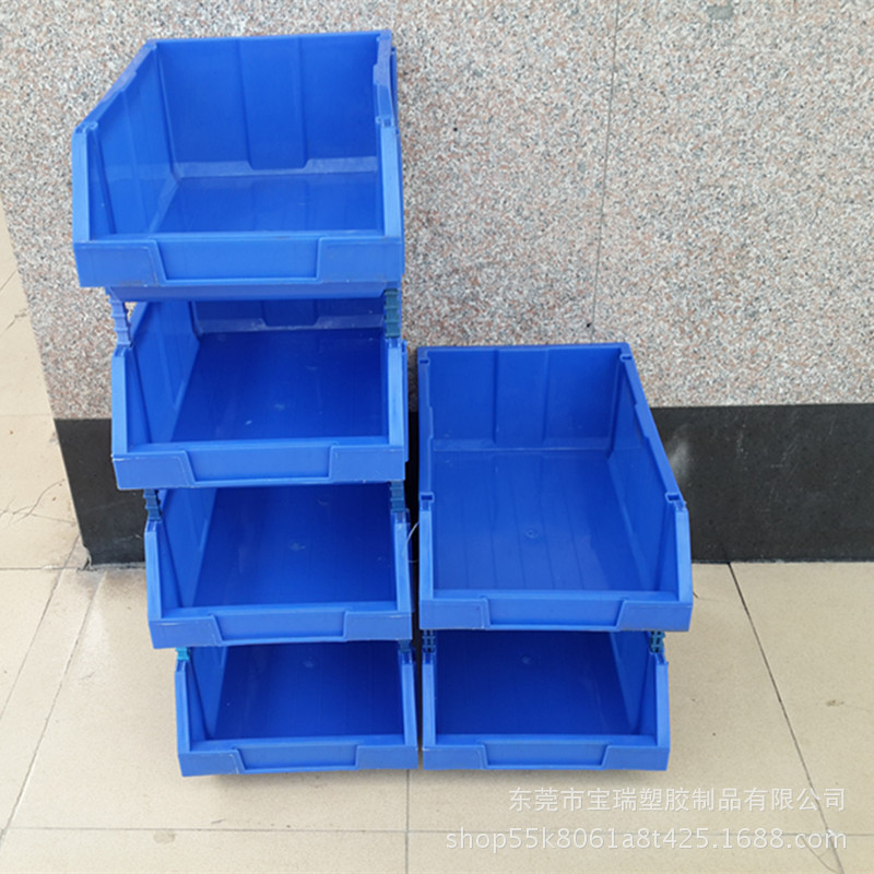 供应厦门 漳州养虾 养螃蟹塑胶零件盒 斜口式塑胶零件箱