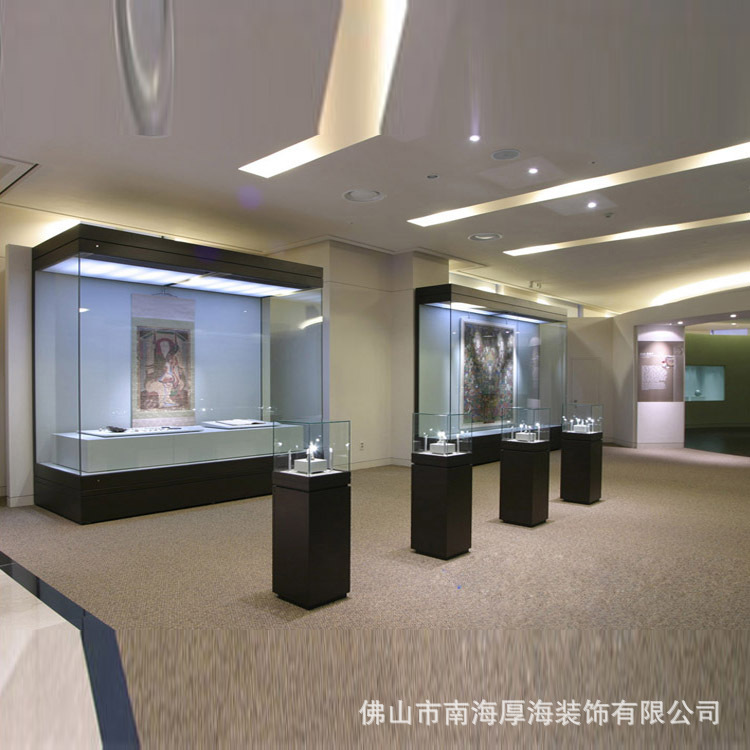 厚海专业博物馆展柜设计制作博物馆通柜文物展示柜玻璃展览展示柜