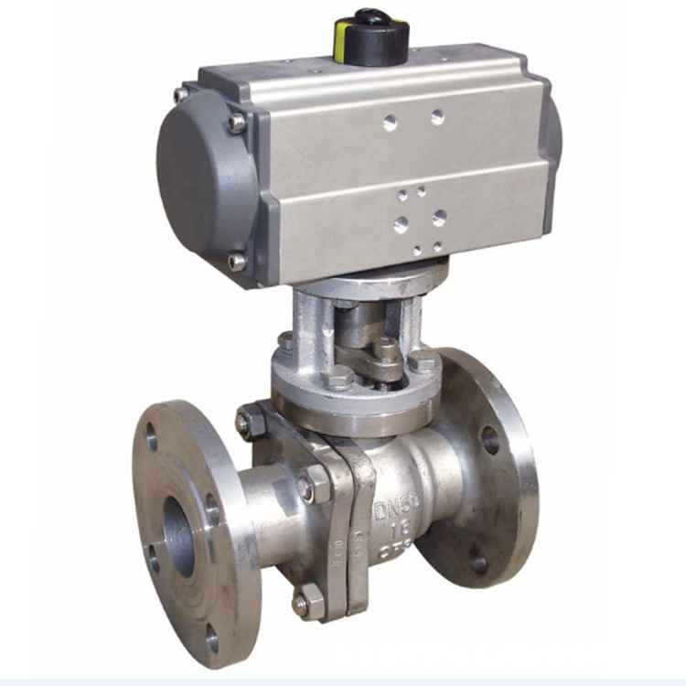 气动开关球阀不锈钢球阀 气动固定式开关球阀
