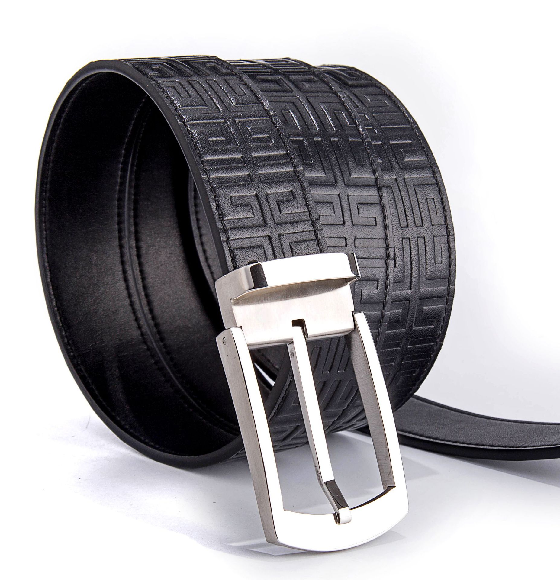 Elite quality double-sided import leather belt