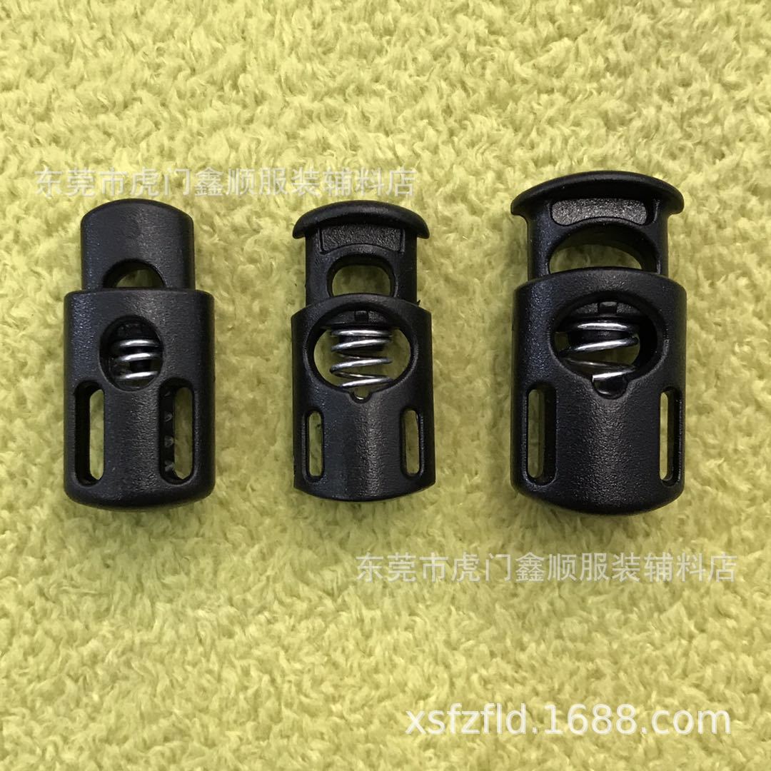 厂家现货塑料双孔弹簧扣 塑胶圆绳扣 安全带调节扣 卡扣 箱包配件-阿里巴巴