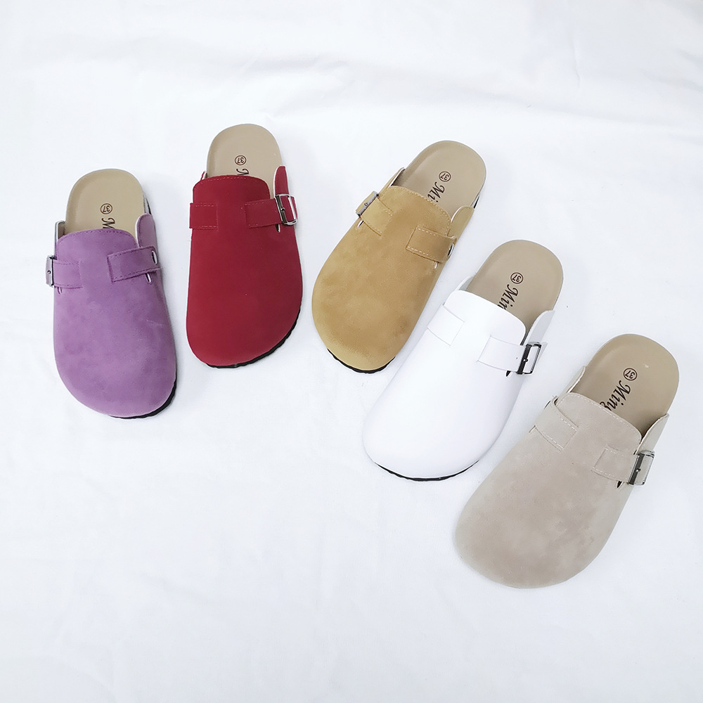 跨镜亚马逊情侣软木拖鞋男2020时尚外穿包头室内拖鞋居家大码鞋子