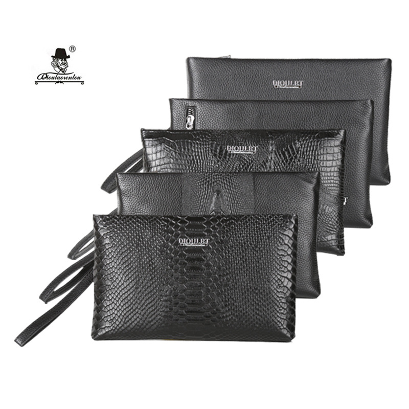 Brand handbags clutch bag man The first layer Leather handbags Leather Wallet Pure leather hand grab male