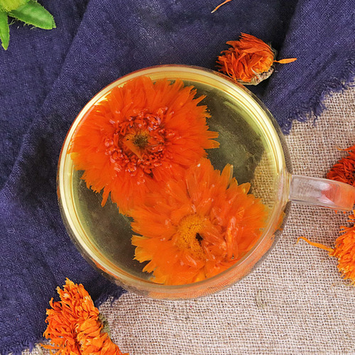 【Marigold Chrysanthemum Tea】 New Arrival Marigold Chrysanthemum Tea, Fresh Dried Marigold Flower Loose Bulk Wholesale