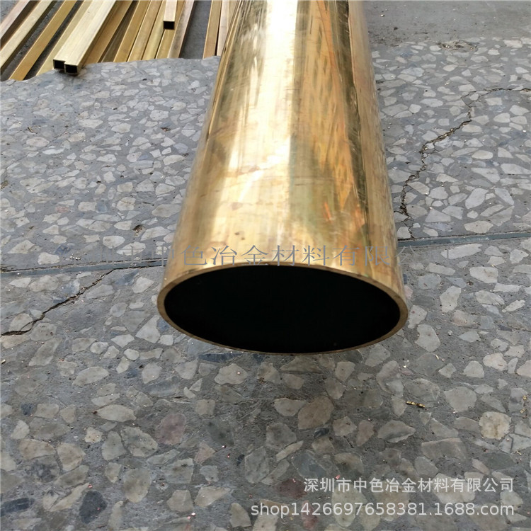 薄壁大黄铜管现货 深圳铜管厂直销H62黄铜管 黄铜方管零切 发货快