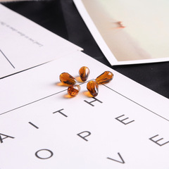 DIY handmade crystal drop-shaped glass beads necklace earring making materials