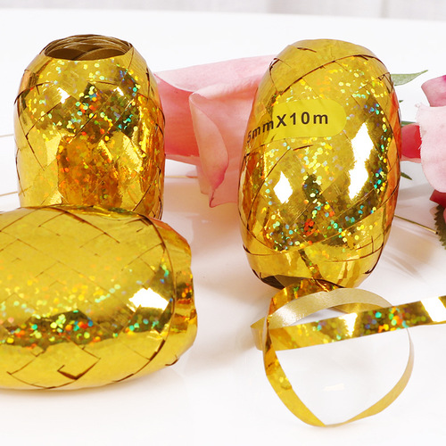 Cross-border hot selling 10-meter laser balloon ribbons, wedding balloon garland, holiday party decoration ribbons