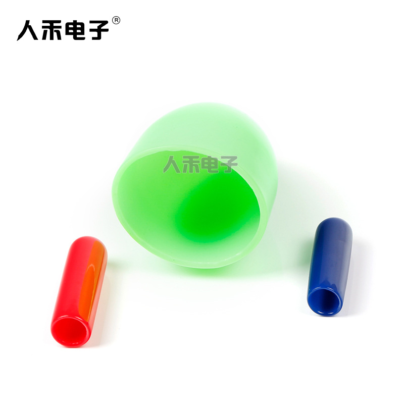 人禾护套厂家直销绝缘保护帽 线缆末端防尘保护帽 圆管阻燃保护套
