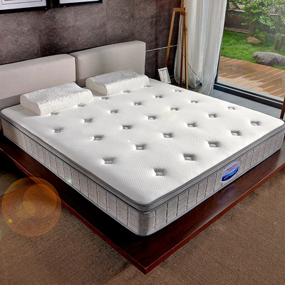 塑唯海马床垫1.5m1.8m2.2米 乳胶3E棕静音弹簧席梦思 软硬两用|ms