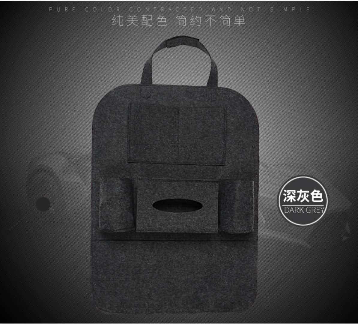 Bolsa colgante de almacenamiento de asiento de coche de fieltro bolsa de almacenamiento de coche regalo de coche