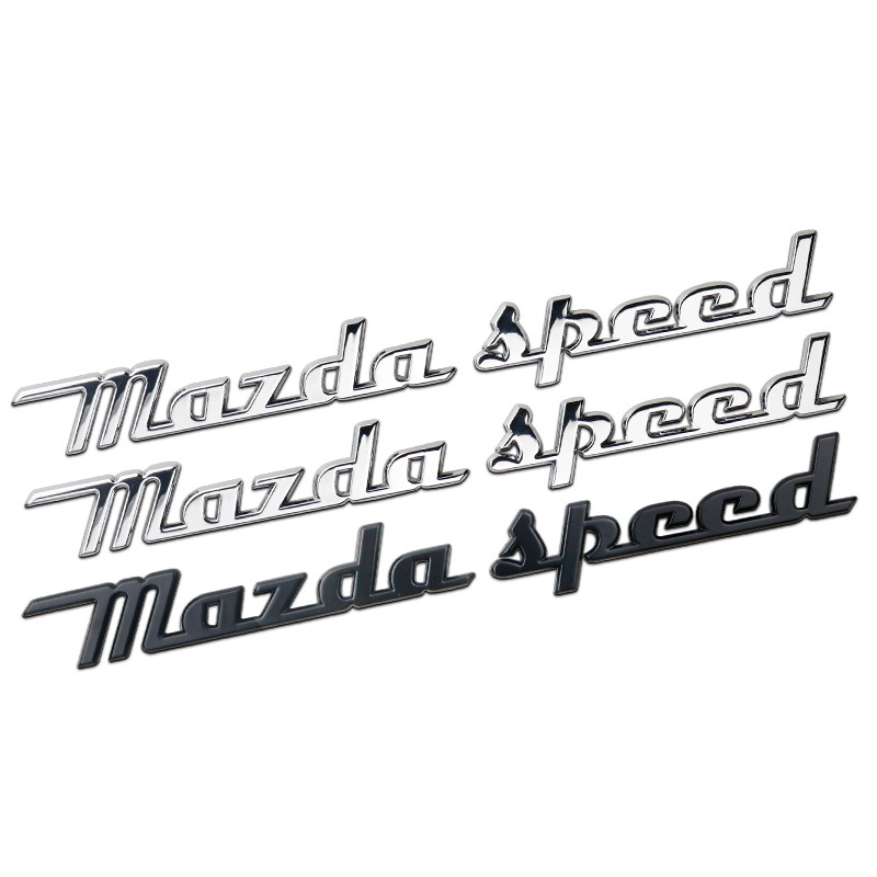 适用于金属马自达车标昂科塞拉CX-4阿特兹改装mazdaspeed字标尾标