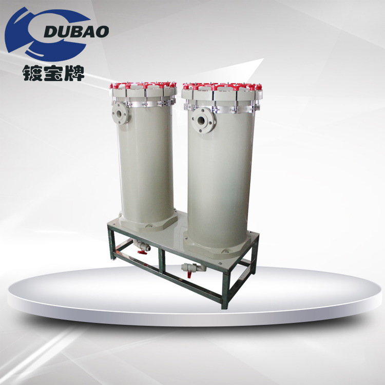 定制款 2号袋3袋式过滤器 聚丙烯双桶过滤 苏州污水处理设备