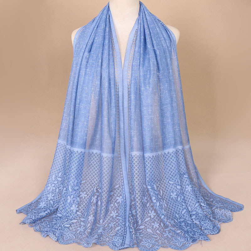 2022秋冬新款单色女新款围巾 热销镂空透气腈纶多用途 VS052|ru