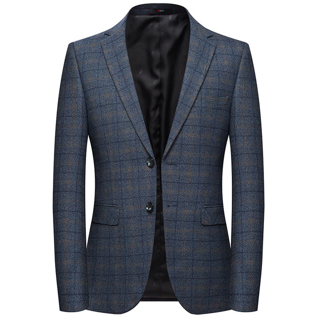Men’s casual suit Fall new checked suit jacket Korean