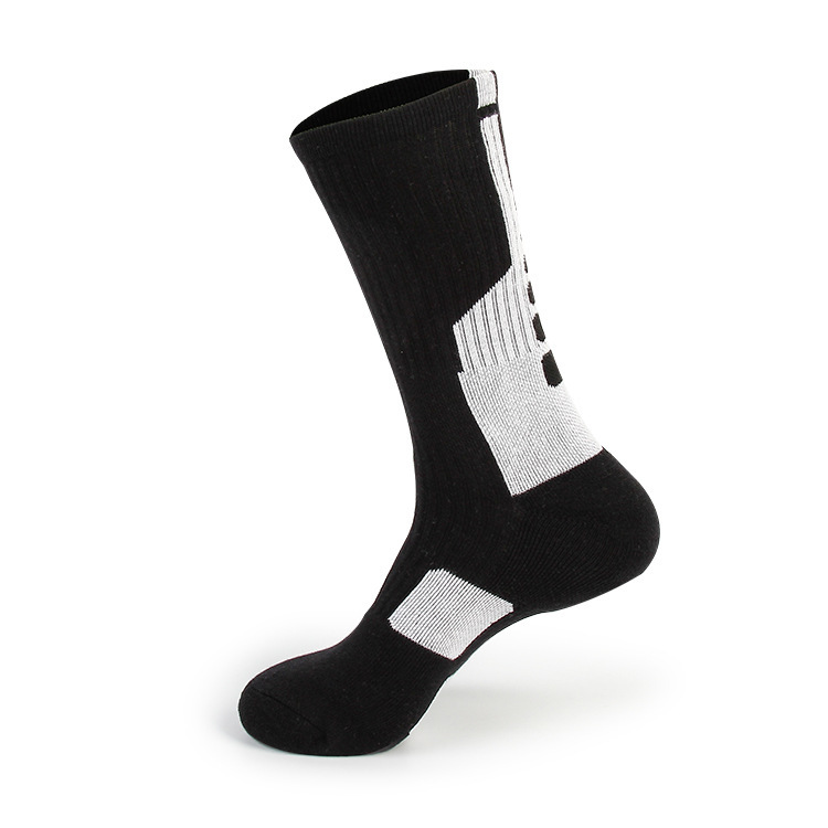 2025e New Elite Basketball Men's High Tube Terry Sports Outdoor Hiking Cycling Socks_voghion.com