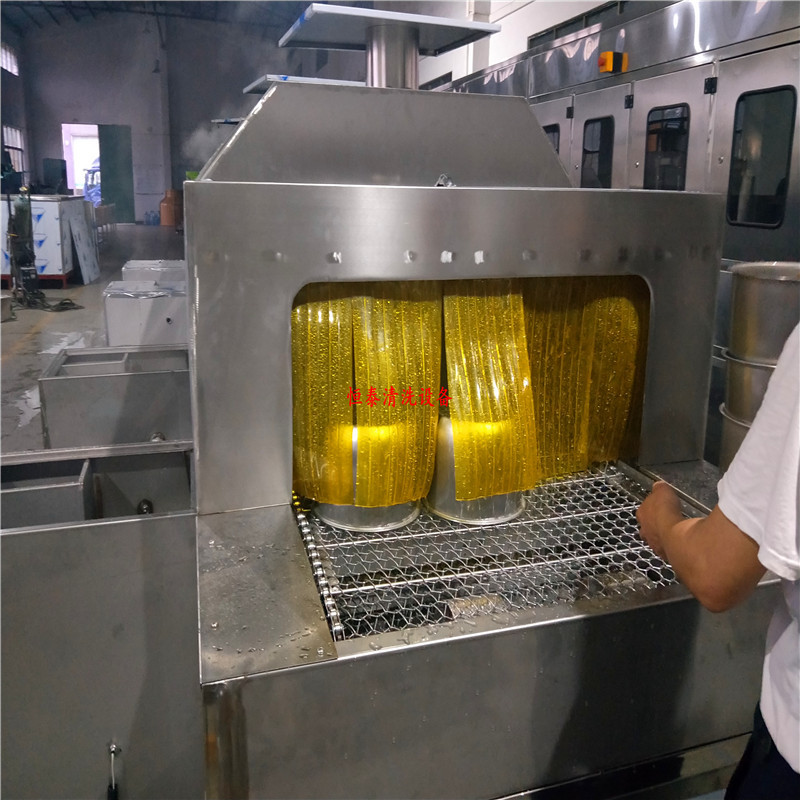 电饭锅除油去蜡输送线 超声波清洗 喷淋漂洗 切水 烘干 上下料机