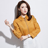 2020 Autumn new pattern brand Women's wear Short coat Cardigan Long sleeve Lapel jacket temperament Light cooked Little coat