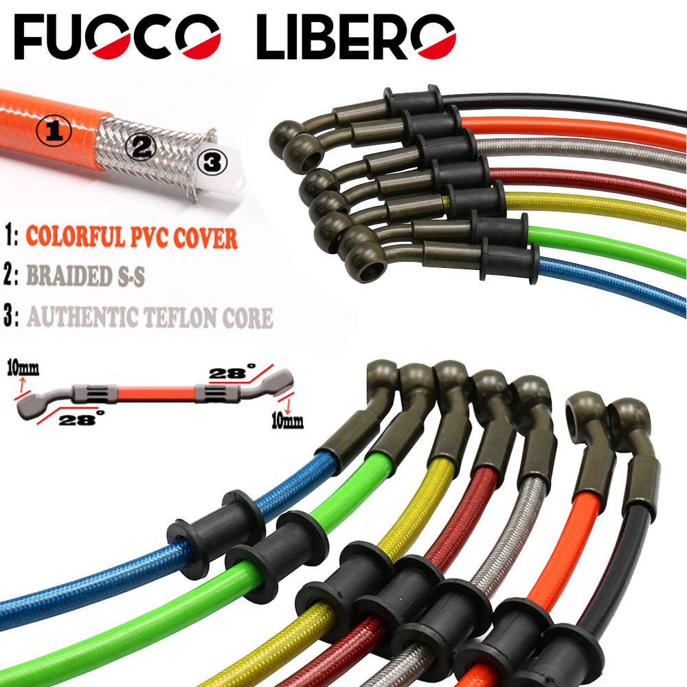 摩托车改装高强度刹车油管/制动钢喉0.3-2.4米出口耐用耐高温