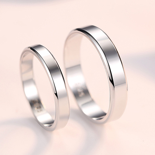 925 sterling silver open ring, couple ring jewelry, classic closed trimmed smooth ring, jewelry wholesale