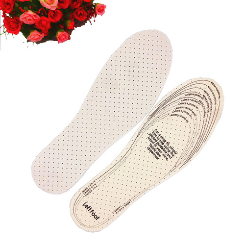 Wholesale breathable sweat-absorbent non-woven latex insoles punched breathable soft disposable self-cut latex insoles