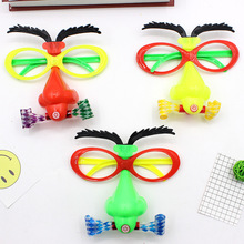 吹胡子瞪眼 大号眼镜吹龙 大鼻子眼镜吹龙 厂家直销 整蛊批发