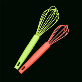 12寸家用打蛋器彩色硅胶打蛋器奶油和面手动搅拌器烘培小工具