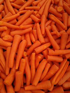 Фабрика производит прямые продажи морковки для очистки сокращенных сегментов и сокращения сегментов.
