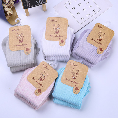 春夏爆款精梳棉纺双针女袜学院风清新纯色女士隐形船袜 一件代发