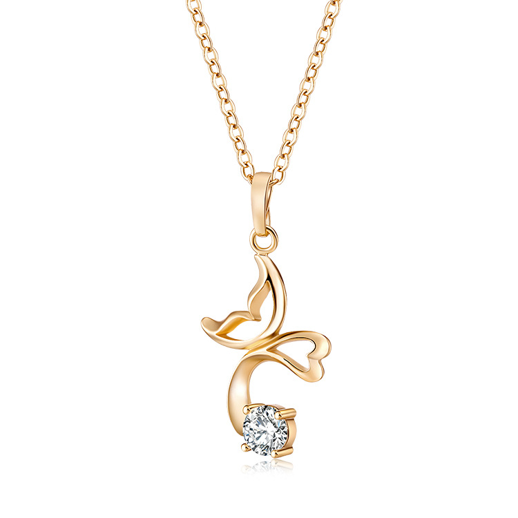 Brand copper pendant with zircon