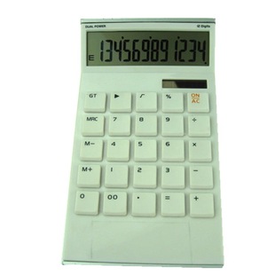 Factory Direct Sales Super 100 million DS2237 12-digit 7-character gift calculator white and red