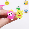 Cartoon children's ring from soft rubber, flashing toy