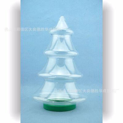 圣诞树A糖果瓶 巧克力瓶  圣诞礼品包装 饼干棉花糖包装罐 3.25L