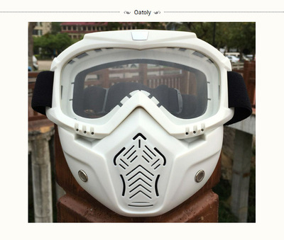 跨境專供複古哈雷頭盔風鏡 面罩風鏡 越野摩托車護目鏡騎行風鏡