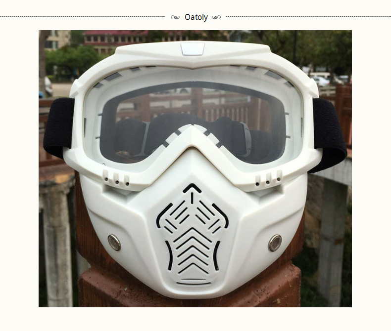 跨境專供複古哈雷頭盔風鏡 面罩風鏡 越野摩托車護目鏡騎行風鏡