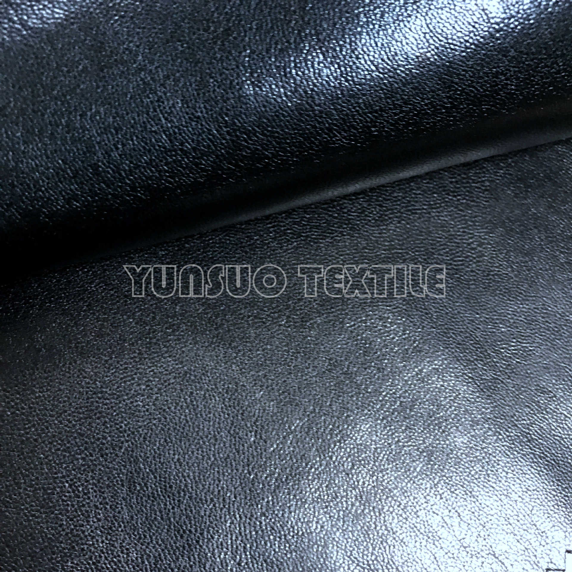 麂皮底小羊皮 深色渐变 pu人造革服装面料