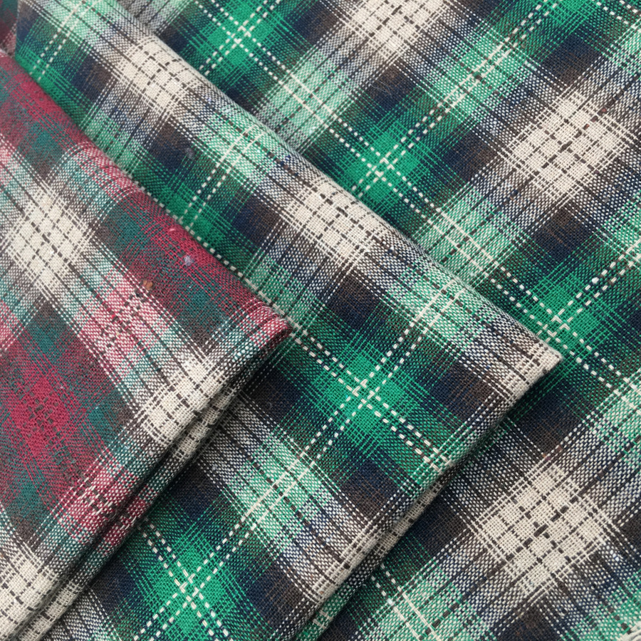 厂家直销 现货供应 涤棉彩格 外贸专款 男女通用 批发