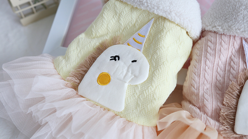 独角兽翻领纱纱裙