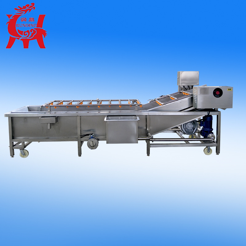 多功能气泡清洗机 润鼎苹果清洗机 食品厂用大枣清洗定制加工批发