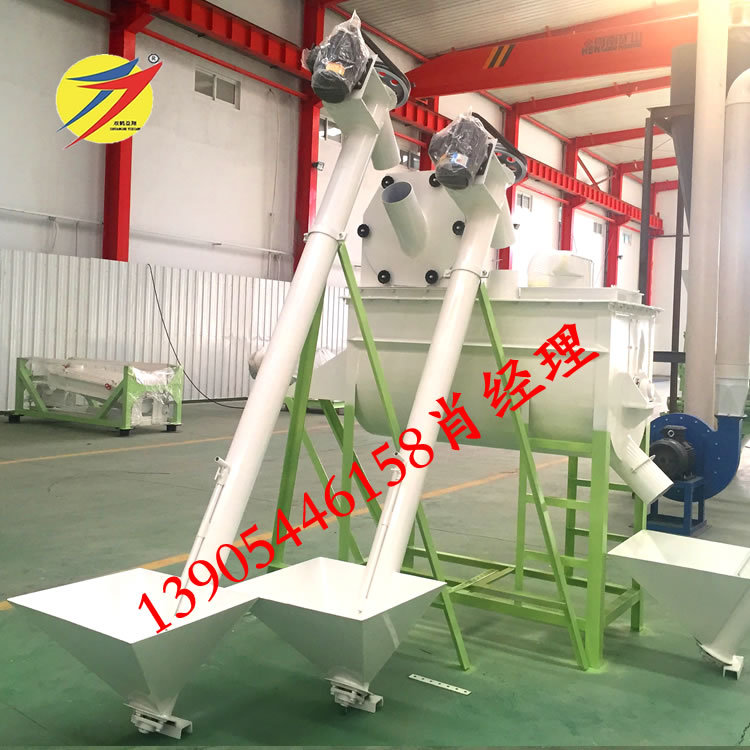 养殖饲料加工设备 卧式混合机 猪鸡饲料搅拌机粉碎机组 双鹤机械
