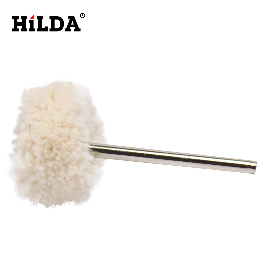 Suministro Hilda molino eléctrico accesorios Jade talla Jade ágata núcleo de oliva talla de madera pulido colgante molino accesorios rueda de tela