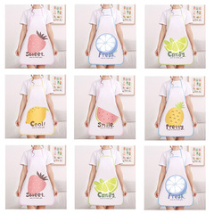 Fruit Apron Home Protection Apron Cute Fresh Waterproof Oilproof Laundry Cooking Unisex Universal Kitchen Sleeveless Apron