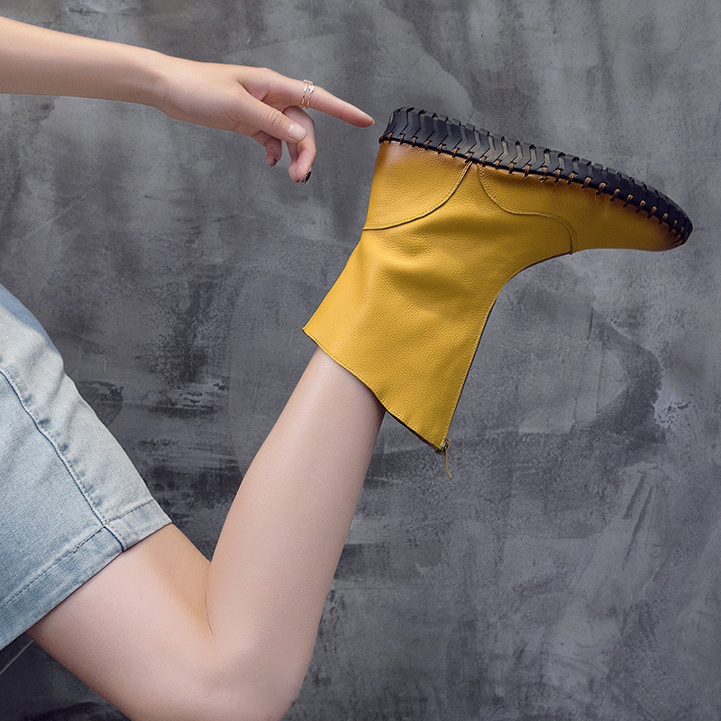 Bottes femme en En cuir - Ref 3354787 Image 3